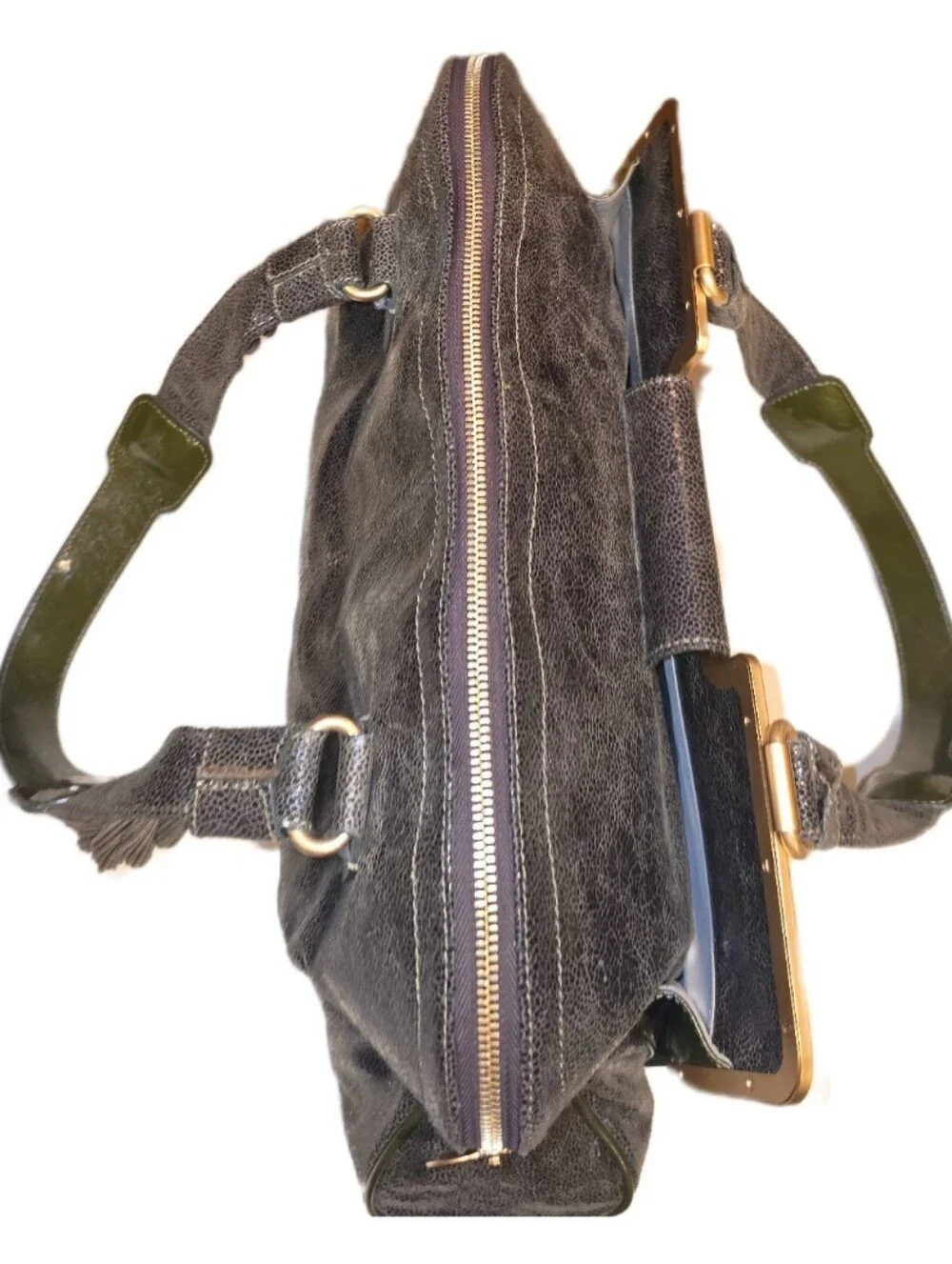 Stella McCartney Falabella Green Cruelty Free Faux Leather Satchel